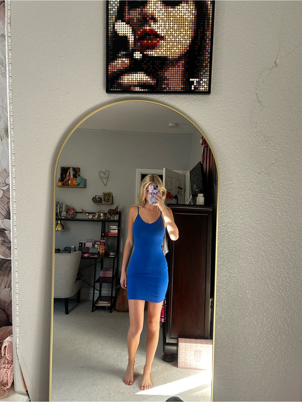 wild fable Royal Blue Bodycon Mini Dress